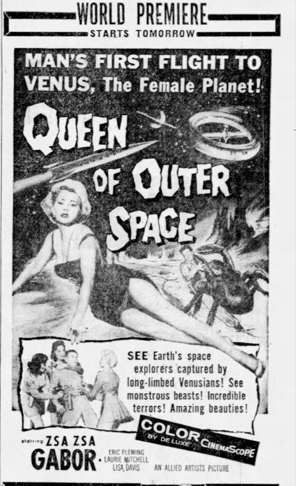 Poster for Queen of Outer Space (1958)