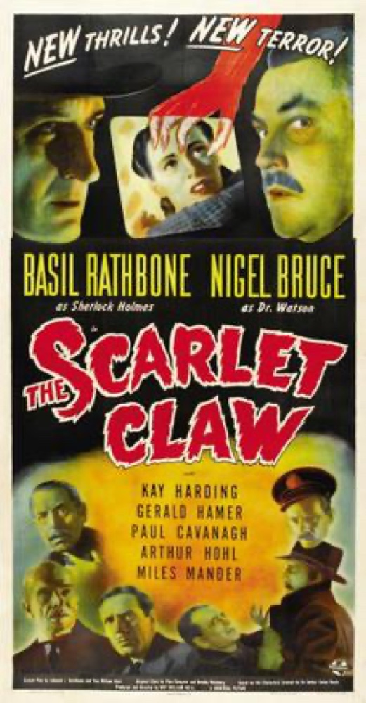 Poster for Sherlock Holmes and the Scarlet Claw (1944)